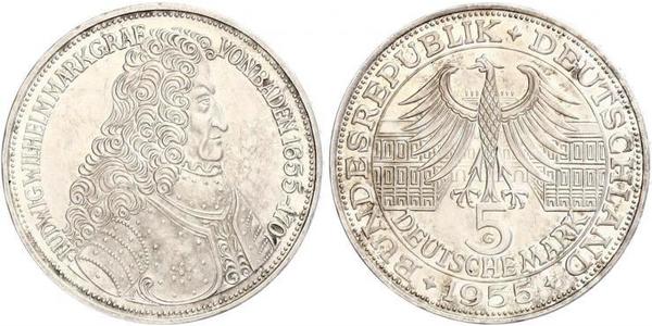 5 Mark Alemania Plata 