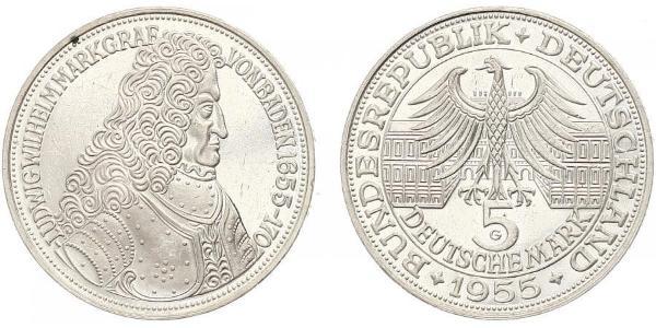 5 Mark Alemania Plata 