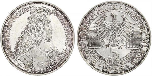 5 Mark Alemania Plata 