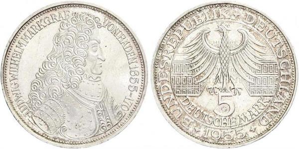 5 Mark Alemania Plata 