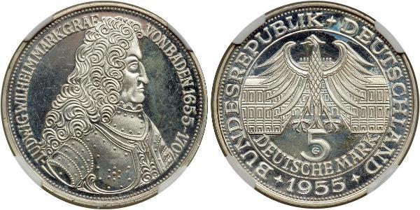 5 Mark Alemania Plata 
