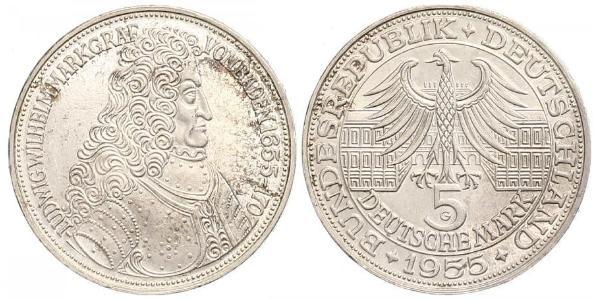 5 Mark Alemania Plata 