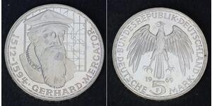 5 Mark Alemania Occidental (1949-1990) Plata 
