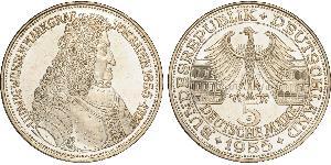 5 Mark Alemania Occidental (1949-1990) Plata 