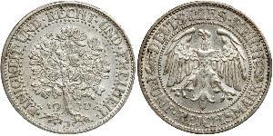 5 Mark Alemania / República de Weimar (1918-1933) Plata 