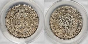 5 Mark Alemania / República de Weimar (1918-1933) Plata 