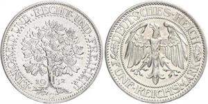 5 Mark Alemania / República de Weimar (1918-1933) Plata 