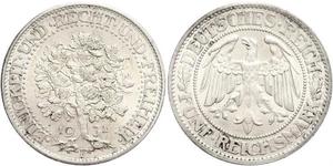 5 Mark Alemania / República de Weimar (1918-1933) Plata 