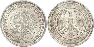 5 Mark Alemania / República de Weimar (1918-1933) Plata 