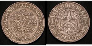 5 Mark Alemania / República de Weimar (1918-1933) Plata 