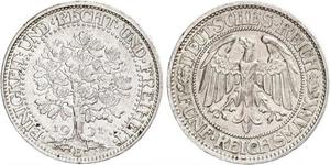 5 Mark Alemania / República de Weimar (1918-1933) Plata 