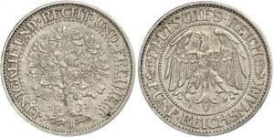 5 Mark Alemania / República de Weimar (1918-1933) Plata 