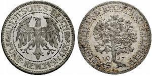 5 Mark Alemania / República de Weimar (1918-1933) Plata 