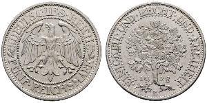 5 Mark Alemania / República de Weimar (1918-1933) Plata 