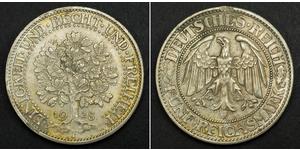 5 Mark Alemania / República de Weimar (1918-1933) Plata 