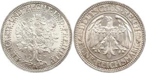 5 Mark Alemania / República de Weimar (1918-1933) Plata 