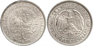 5 Mark Alemania / República de Weimar (1918-1933) Plata 