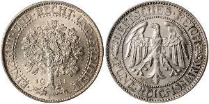 5 Mark Alemania / República de Weimar (1918-1933) Plata 