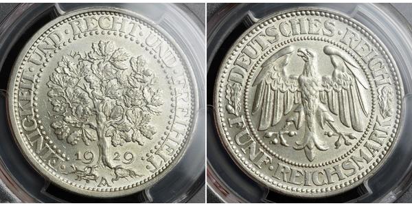5 Mark Alemania / República de Weimar (1918-1933) Plata 