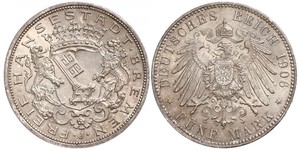 5 Mark Bremen (estado) Plata 