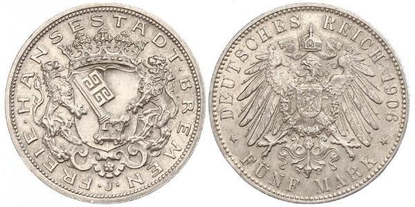 5 Mark Bremen (estado) Plata 