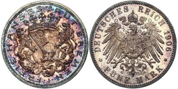 5 Mark Bremen (estado) Plata 