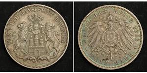 5 Mark Hamburgo Plata 