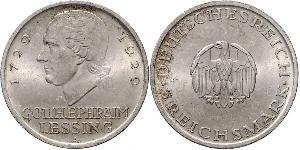 5 Mark Imperio alemán (1871-1918) Plata Gotthold Ephraim Lessing