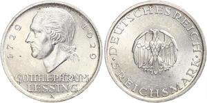 5 Mark Imperio alemán (1871-1918) Plata Gotthold Ephraim Lessing