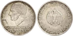 5 Mark Imperio alemán (1871-1918) Plata Gotthold Ephraim Lessing