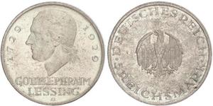 5 Mark Imperio alemán (1871-1918) Plata Gotthold Ephraim Lessing