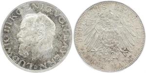 5 Mark Reino de Baviera (1806 - 1918) Plata Luis III de Baviera (1845 – 1921)