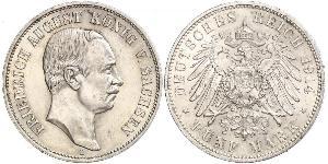 5 Mark Reino de Sajonia (1806 - 1918) Plata Federico Augusto III de Sajonia (1865-1932)