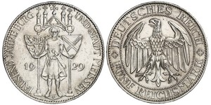 5 Mark República de Weimar (1918-1933) Plata 