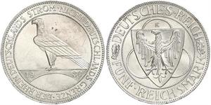 5 Mark República de Weimar (1918-1933) Plata 