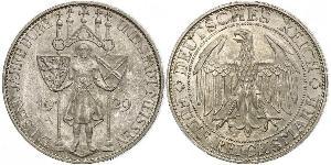 5 Mark República de Weimar (1918-1933) Plata 