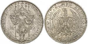 5 Mark República de Weimar (1918-1933) Plata 