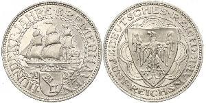 5 Mark República de Weimar (1918-1933) Plata 