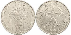 5 Mark República de Weimar (1918-1933) Plata 