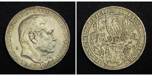 5 Mark República de Weimar (1918-1933) Plata Paul von Hindenburg