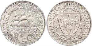 5 Mark República de Weimar (1918-1933) Plata 