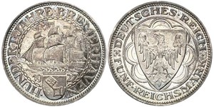 5 Mark República de Weimar (1918-1933) Plata 