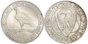 5 Mark República de Weimar (1918-1933) Plata 