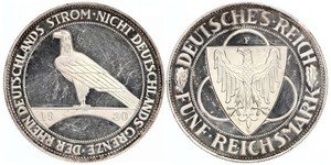 5 Mark República de Weimar (1918-1933) Plata 