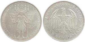 5 Mark República de Weimar (1918-1933) Plata 