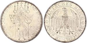 5 Mark República de Weimar (1918-1933) Plata 