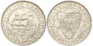 5 Mark República de Weimar (1918-1933) Plata 