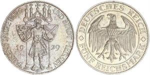 5 Mark República de Weimar (1918-1933) Plata 