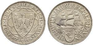 5 Mark República de Weimar (1918-1933) Plata 