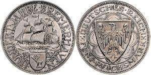 5 Mark República de Weimar (1918-1933) Plata 